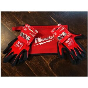 Milwaukee BUNDLE Work Gloves XL 2-Pack Cut Level 1 + Packout Tool Bag 48-22-8193